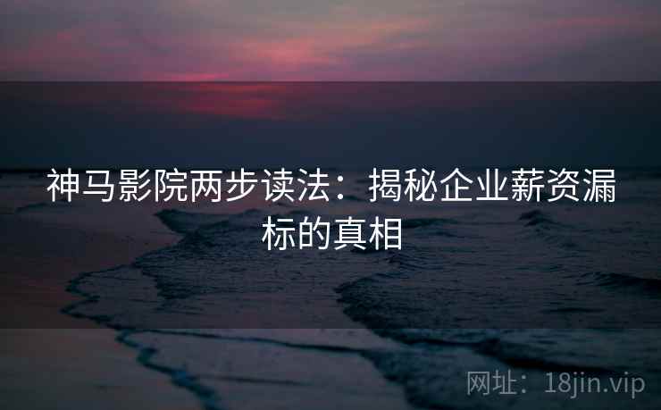神马影院两步读法：揭秘企业薪资漏标的真相