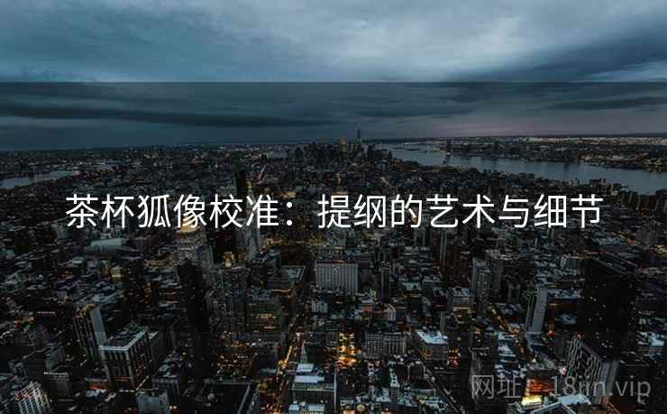 茶杯狐像校准：提纲的艺术与细节  第1张