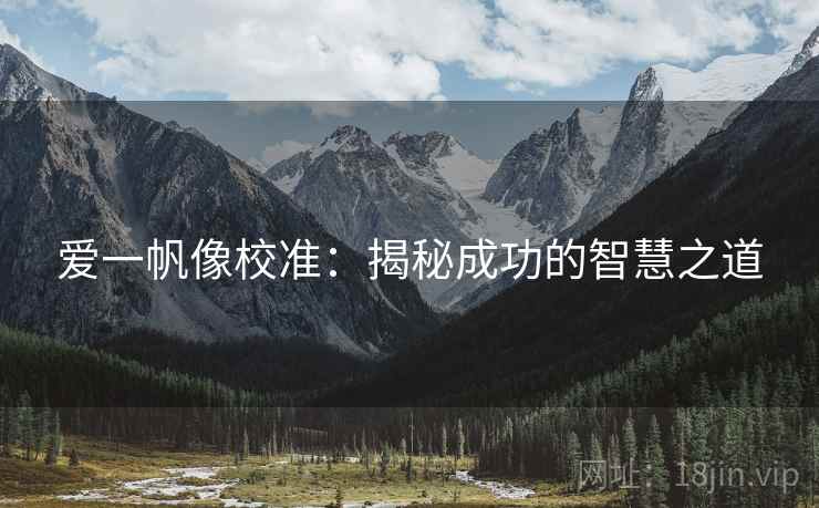 爱一帆像校准:揭秘成功的智慧之道