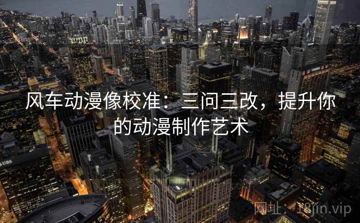 风车动漫像校准:三问三改,提升你的动漫制作艺术