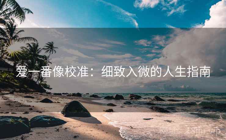 爱一番像校准:细致入微的人生指南